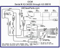 (image for) OCM Wiring Diagram For Serial # A3-33450 thru A3-38388