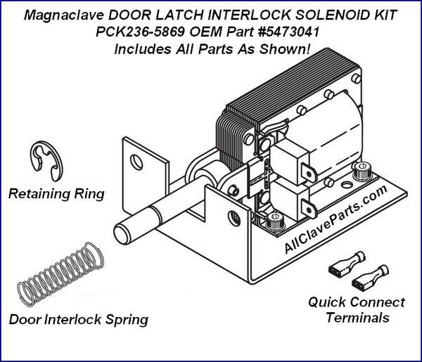 (image for) Magnaclave DOOR LATCH INTERLOCK SOLENOID KIT