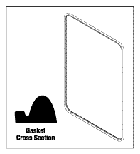 (image for) Medallion (Washer/Sterilizer) DOOR GASKET (Rectangular Door Seal
