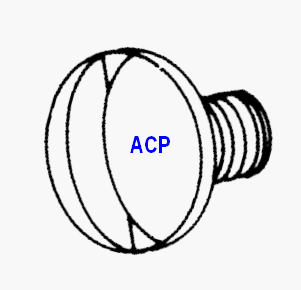 (image for) Medium Gravity Stage II SLOTTED ROUND HEAD SCREW