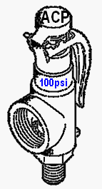 (image for) 16" Small-Gravity Stage I SAFETY VALVE (100 PSI)