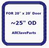 (image for) Various Bulk Sterilizers DOOR GASKET (BLUE) (Door Seal)