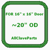 (image for) 100 DOOR GASKET (16" x 16") (Door Seal)