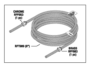 (image for) Cavitron® G120 WATER HOSE (BRAIDED BLUE) ASSEMBLY