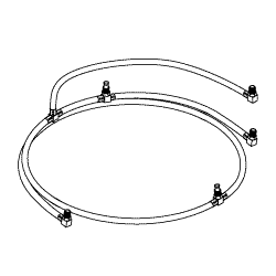(image for) 114 RETURN HOSE KIT (Motor/Pump to top of Hydraulic Cylinders )