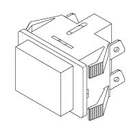 (image for) MODEL 100 CONTROL BOX HEATER SWITCH (RED)