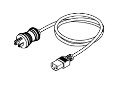 (image for) 230 POWER CORD HOSPITAL GRADE (15A @ 125VAC, 8 ft.)