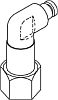 (image for) Statim 2000 WATER PUMP TESTER PUSH-IN ELBOW FITTING