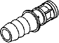 (image for) Delta XL8 MALE QUICK CONNECT FITTING (GREY)