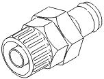 (image for) Statim 5000 DRAIN TUBE MALE QUICK CONNECT FITTING (WHITE)