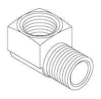 (image for) VacStar 40 ELBOW (1/8" FPT x 1/8" MPT)