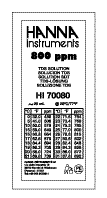 (image for) Statim 2000 WATER QUALITY TESTER CALIBRATION SOLUTION