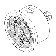 (image for) VacStar 50 VACUUM GAUGE (LIQUID FILLED)