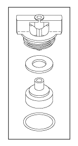 (image for) VacStar 5 ANTI-SYPHON VALVE REPAIR KIT (APOLLO BRAND)