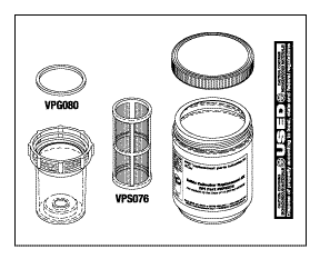 (image for) VacStar 8 SOLIDS COLLECTOR REPLACEMENT KIT (CASE of 12)