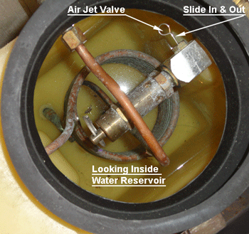 Where the Tuttnauer Air Jet Valve is Located