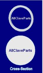 Pelton Crane Door Gasket Cross-Section View