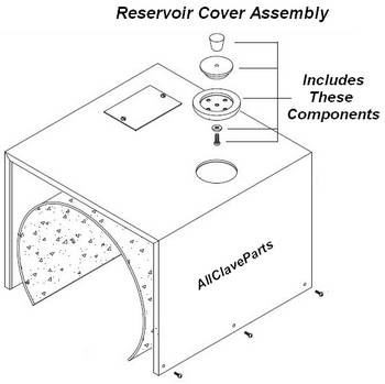 Pelton Crane OCR Plus Autoclave Reservoir Cover Assembly