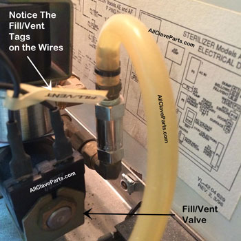 Here is where you can find the Fill/Vent Valve on the Pelton Crane Delta 8 (AE)