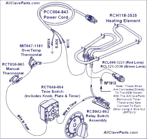 RCT048 Timer Wiring Diagram
