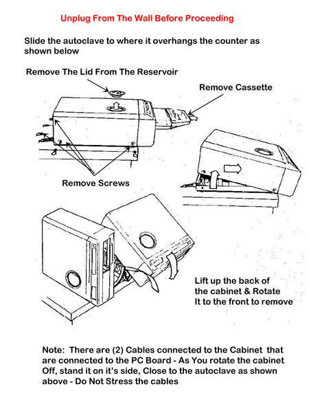 Removing the Statim 2000 cover is easy....just follow these directions