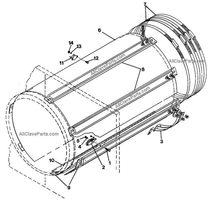 (image for) Magnaclave Thermostat & Heating Elements Parts List & Diagram