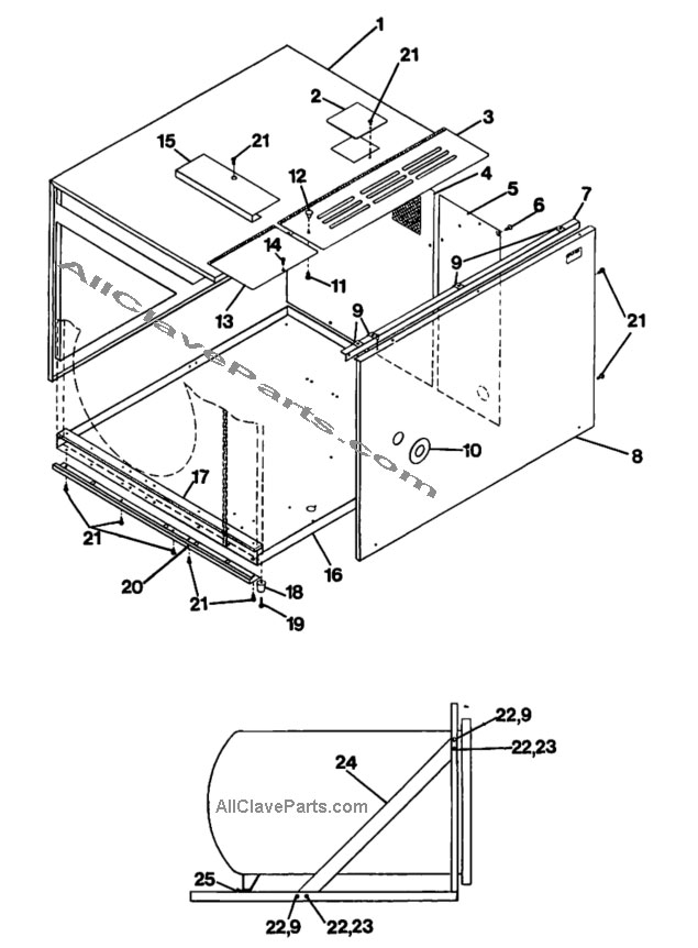 Magnaclave Parts Listing & Diagram