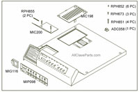 (image for) Midmark M11 TOP COVER KIT FITS Models #M11-001 thru -019