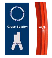 Pelton Crane Door Gasket Cross-Section View