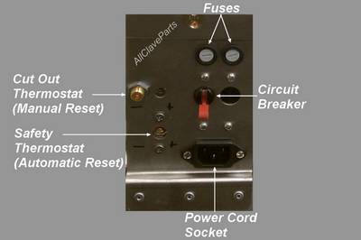 Tuttnauer Manual Cut Out Thermostat Location