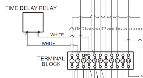 Diagram Showing The Connections of the Midmark Time Delay Relay