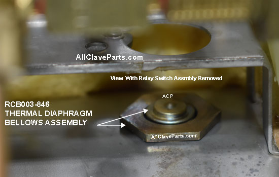 Midmark M7 Thermal Diaphragm Bellows Assembly Location 