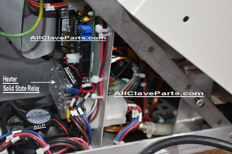 This picture shows where you can find the Solid State Relay